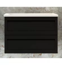 Тумба Nero Matt 89,8 см Art&Max Platino AM-Platino-900-2C-SO-NM