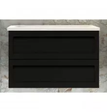 Тумба Nero Matt 99,3 см Art&Max Platino AM-Platino-1000-2C-SO-NM