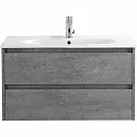 Тумба Cemento Grigio 80 см BelBagno Kraft KRAFT-800-2C-SO-CG