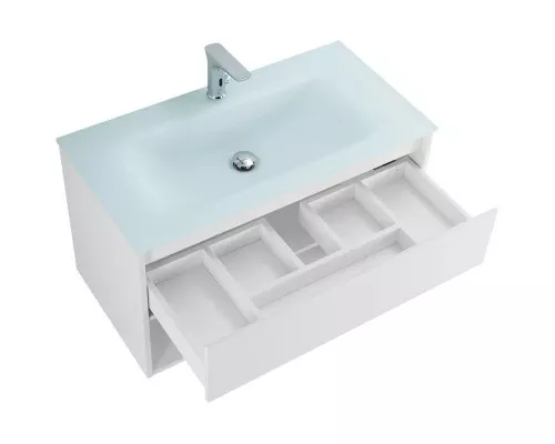 Заказать Тумба Bianco Opaco 90 см BelBagno Kraft KRAFT-900-1C-SO-BO в магазине сантехники Santeh-Crystal.ru