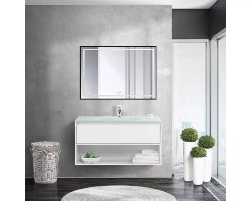 Заказать Тумба Bianco Opaco 90 см BelBagno Kraft KRAFT-900-1C-SO-BO в магазине сантехники Santeh-Crystal.ru