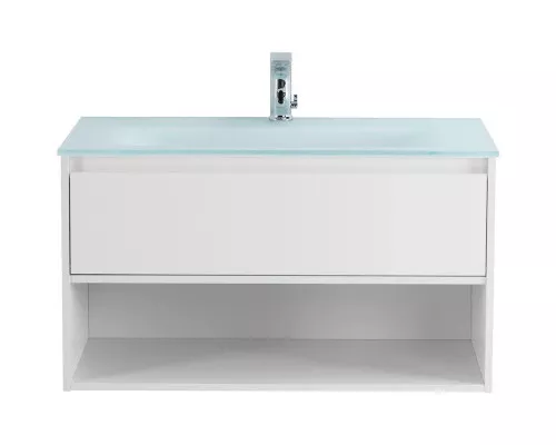 Заказать Тумба Bianco Opaco 90 см BelBagno Kraft KRAFT-900-1C-SO-BO в магазине сантехники Santeh-Crystal.ru