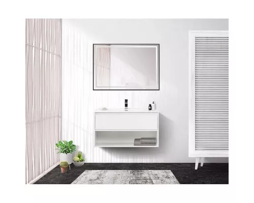 Заказать Тумба Bianco Opaco 90 см BelBagno Kraft KRAFT-900-1C-SO-BO в магазине сантехники Santeh-Crystal.ru
