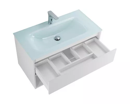 Заказать Тумба Bianco Opaco 100 см BelBagno Kraft KRAFT-1000-1C-SO-BO в магазине сантехники Santeh-Crystal.ru