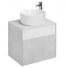 Тумба светло-серый/белый матовый 60 см Акватон Марбл 1A276101MH4C0