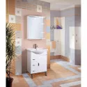 Комплект мебели белый глянец 60,5 см Onika Луна 106005 + 1WH110268 + 206013