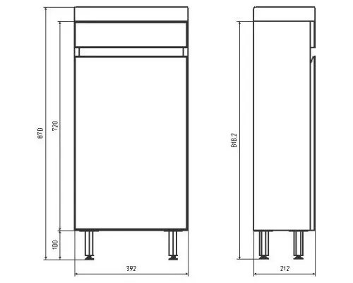 Заказать Тумба с раковиной белый/дуб золотой 40 см ASB-Mebel Марко в магазине сантехники Santeh-Crystal.ru