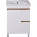 Тумба с раковиной белый/дуб золотой 60,5 см ASB-Mebel Марко Тумба с раковиной белый/дуб золотой 60,5 см ASB-Mebel Марко