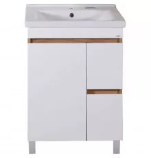 Тумба с раковиной белый/дуб золотой 60,5 см ASB-Mebel Марко
