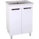 Тумба с раковиной белый 60,5 см ASB-Mebel Мессина квадро