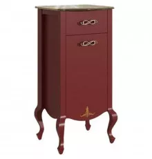 Тумба бордо матовый 48,6 см L Caprigo Bourget 11065L-B013