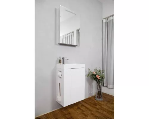 Заказать Тумба белый глянец 50 см BelBagno Capella BB500BHLC/BL/LEFT в магазине сантехники Santeh-Crystal.ru