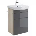 Тумба серый/ясень 46 см Cersanit Smart SU-SMA-CA50/Gr
