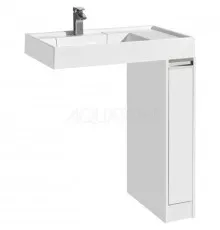 Тумба белый глянец 18 см Акватон Лондри 1A236101LH010