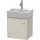 Приобрести Тумба тауп матовый 43,4 см Duravit Brioso BR4050L9191 в магазине сантехники Santeh-Crystal.ru