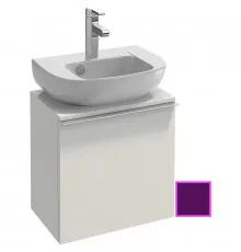 Тумба сливовый глянец 45,2 см шарниры слева Jacob Delafon Odeon Up EB999G-F26