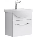 Тумба с раковиной белый глянец 50 см Aqwella Allegro Agr.01.05/1 + 4620008195766 Тумба с раковиной белый глянец 50 см Aqwella Allegro Agr.01.05/1 + 4620008195766