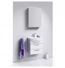 Комплект мебели белый глянец 50 см Aqwella Allegro Agr.01.05/2 + 4620008195766 + MC.04.05