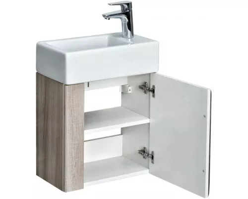 Заказать Комплект мебели белый глянец/ясень шимо 46 см Акватон Вита 1A221401VTD70 + 1WH301972 + 1A221902VT010 в магазине сантехники Santeh-Crystal.ru