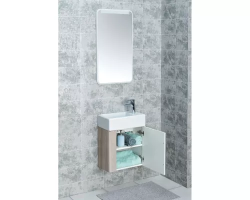 Заказать Комплект мебели белый глянец/ясень шимо 46 см Акватон Вита 1A221401VTD70 + 1WH301972 + 1A221902VT010 в магазине сантехники Santeh-Crystal.ru