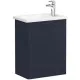 Приобрести Тумба с раковиной темно-синий матовый 45 см L Vitra Root Classic 68608 в магазине сантехники Santeh-Crystal.ru