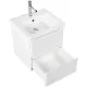 Купить Тумба Bianco Lucido 47 см BelBagno Albano ALBANO-CER-500-2C-SO-BL в магазине сантехники Santeh-Crystal.ru