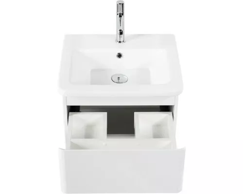 Купить Тумба Bianco Lucido 47 см BelBagno Albano ALBANO-CER-500-2C-SO-BL в магазине сантехники Santeh-Crystal.ru