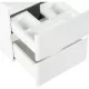 Купить Тумба Bianco Lucido 47 см BelBagno Albano ALBANO-CER-500-2C-SO-BL в магазине сантехники Santeh-Crystal.ru