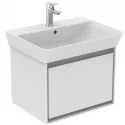 Тумба белый глянец/белый матовый 60 см 1 ящик Ideal Standard Connect Air Cube E0846B2