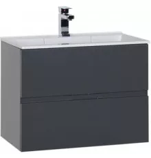 Тумба серый антрацит 69 см Aquanet Алвита 00183992