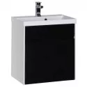 Тумба белый/черный 59 см Aquanet Латина 00179935 Тумба белый/черный 59 см Aquanet Латина 00179935