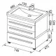 Заказать Тумба белый 74 см Aquanet Верона 00176669 в магазине сантехники Santeh-Crystal.ru