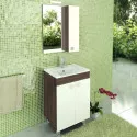 Тумба с раковиной дуб солсбери/белый глянец 60 см Comforty Рио 00003126983