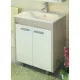 Приобрести Тумба с раковиной сосна лоредо/белый глянец 75 см Comforty Тулуза 00003121660 в магазине сантехники Santeh-Crystal.ru