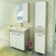 Приобрести Тумба с раковиной сосна лоредо/белый глянец 75 см Comforty Тулуза 00003121660 в магазине сантехники Santeh-Crystal.ru