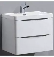 Тумба с раковиной белый глянец 60 см BelBagno Ancona-N ANCONA-N-600-2C-SO-BL + EA-600-LVB