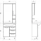 Купить Тумба белый 66 см ASB-Mebel Мессина в магазине сантехники Santeh-Crystal.ru