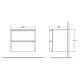 Заказать Тумба Tortora Opaco 60 см BelBagno Prospero BB600DVC/T в магазине сантехники Santeh-Crystal.ru