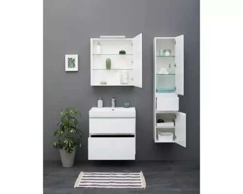 Заказать Тумба белый глянец 69,5 см Aquanet Бруклин 00203959 в магазине сантехники Santeh-Crystal.ru
