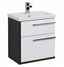 Тумба эвкалипт мистери/белый глянец 59,1 см Aquanet Фостер 00202063