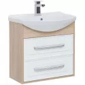 Тумба белый глянец/дуб сонома 62,2 см Aquanet Остин 00200910 Тумба белый глянец/дуб сонома 62,2 см Aquanet Остин 00200910
