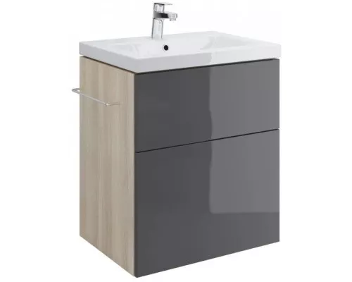 Купить Тумба серый/ясень 59,8 см Cersanit Smart SU-SMA-CO60/Gr в магазине сантехники Santeh-Crystal.ru