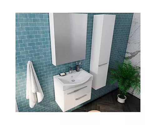 Заказать Тумба с раковиной белый глянец 65 см Акватон Беверли 1A2353K0BV010 в магазине сантехники Santeh-Crystal.ru