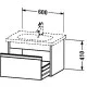 Заказать Тумба каштан 60 см Duravit Ketho KT667005353 в магазине сантехники Santeh-Crystal.ru