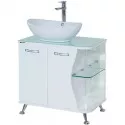 Тумба с раковиной белый глянец 71 см Bellezza Рио 4633611242017 + 4620008193823 Тумба с раковиной белый глянец 71 см Bellezza Рио 4633611242017 + 4620008193823