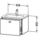 Купить Тумба графит матовый 62 см Duravit Brioso BR400101049 в магазине сантехники Santeh-Crystal.ru