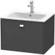 Купить Тумба графит матовый 62 см Duravit Brioso BR400101049 в магазине сантехники Santeh-Crystal.ru