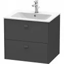 Тумба графит матовый 62 см Duravit Brioso BR410104949 Тумба графит матовый 62 см Duravit Brioso BR410104949