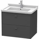 Тумба графит матовый 67 см Duravit Brioso BR414104949 Тумба графит матовый 67 см Duravit Brioso BR414104949