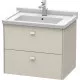 Приобрести Тумба тауп матовый 67 см Duravit Brioso BR414109191 в магазине сантехники Santeh-Crystal.ru